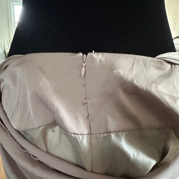 FASHION NOVA Taupe Draped Women's Dress - Picture 10 of 12